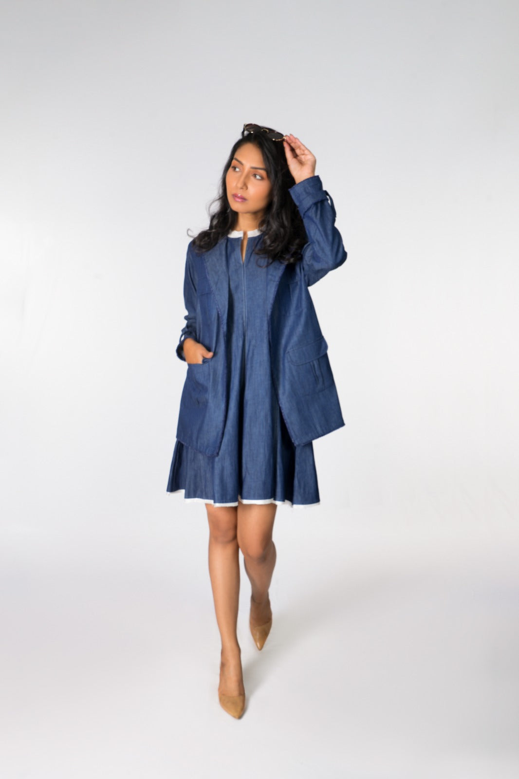 PANELLED DRESS